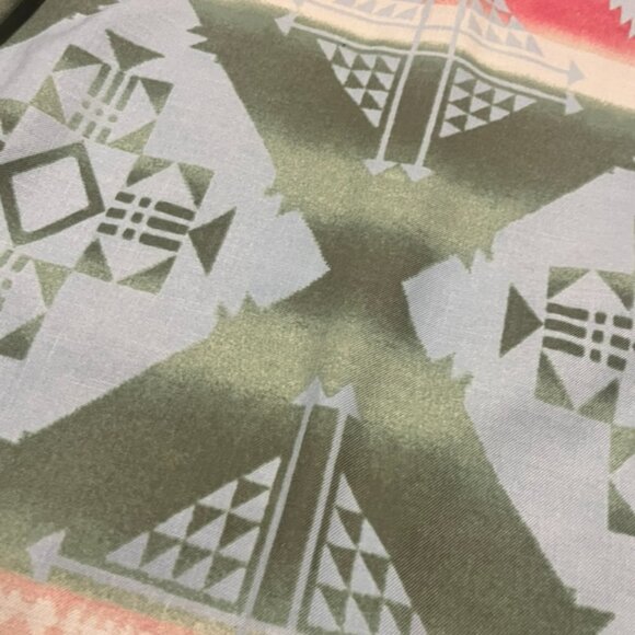 Vintage Ralph Lauren Polo Western Aztec Print Shirt - Rare Blue Tag Size Small - Picture 9 of 11